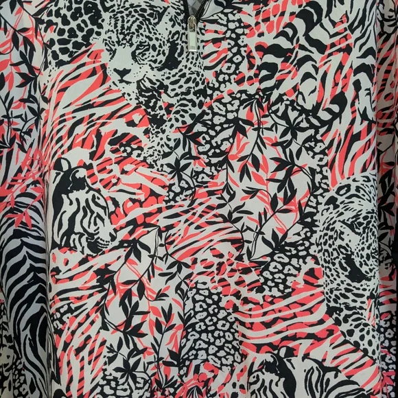 Colorful Animal Print Long Sleeve Athletic Top - Picture 10 of 11